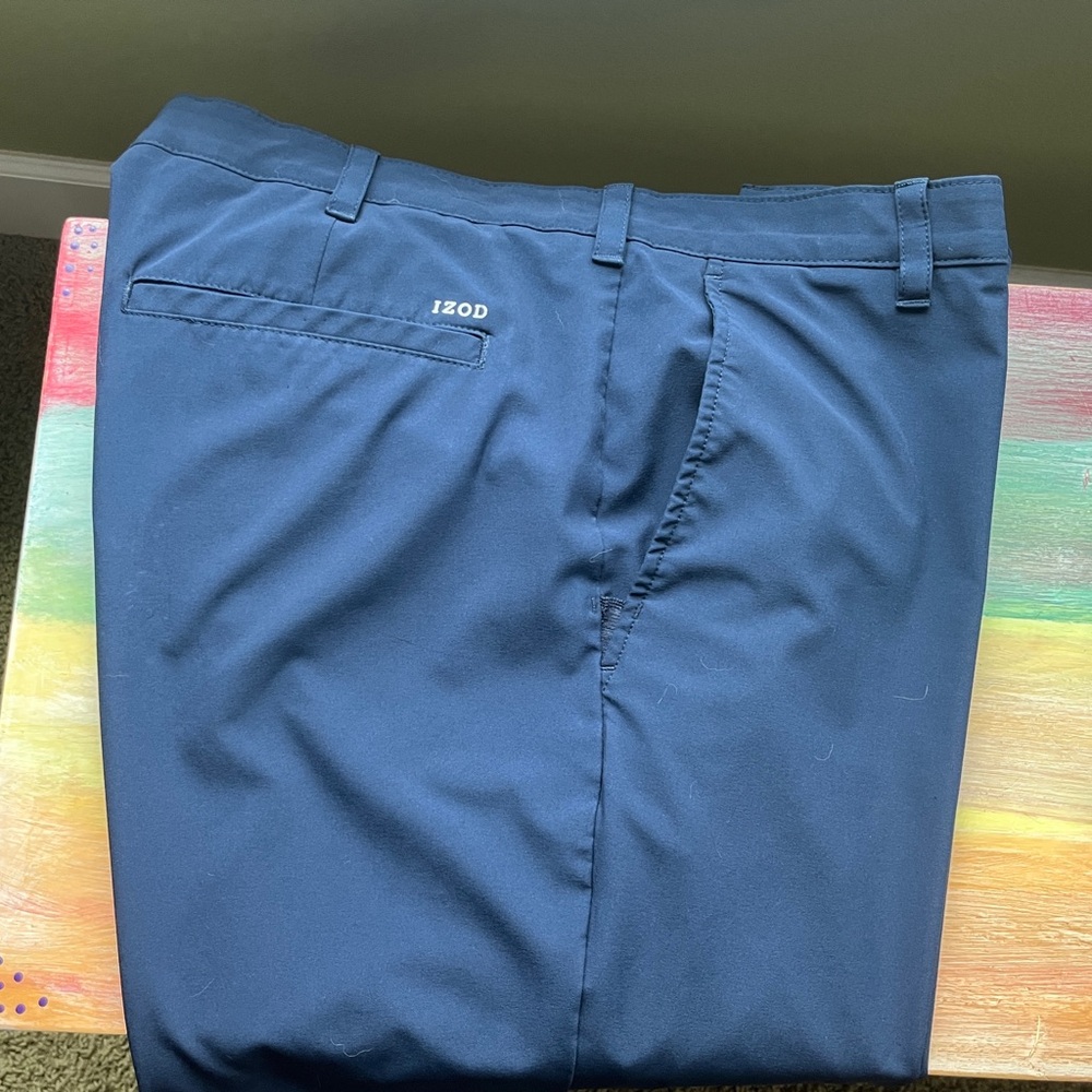 IZOD Golf Navy Blue Apparel 38x32